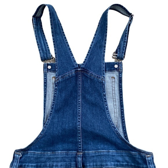 Madewell Skinny Raw Edge Hem Stretchy Overalls Sz. M - Picture 12 of 16